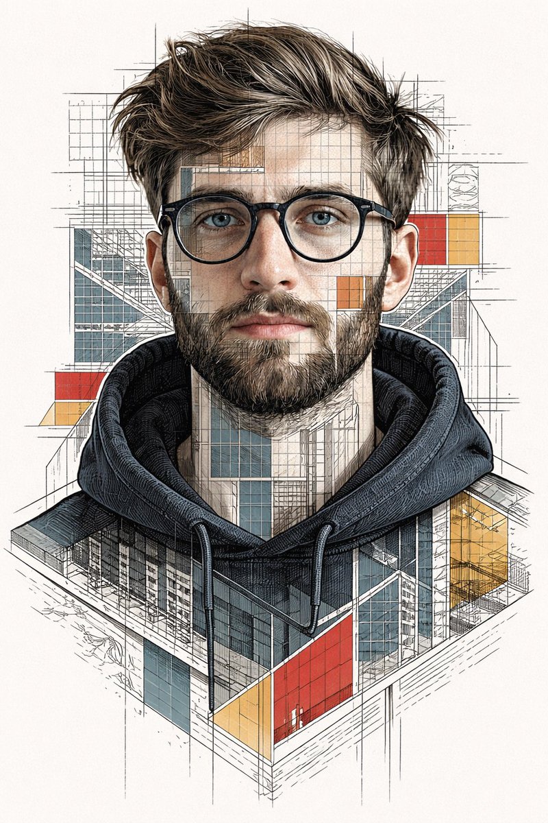 { "prompt": "Ultra-detailed stylized portrait using my face as reference. Intell