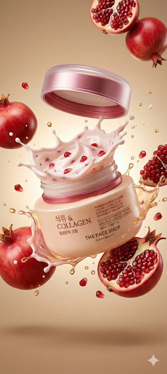 "A hyperrealistic premium product photography scene of a smooth beige cosmetic j
