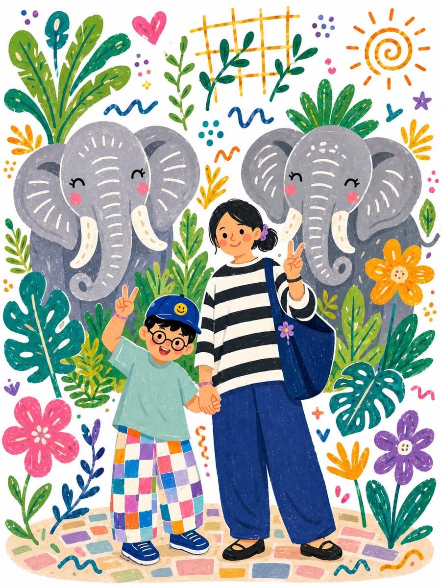Transform the uploaded photo into a whimsical children's storybook illustration 