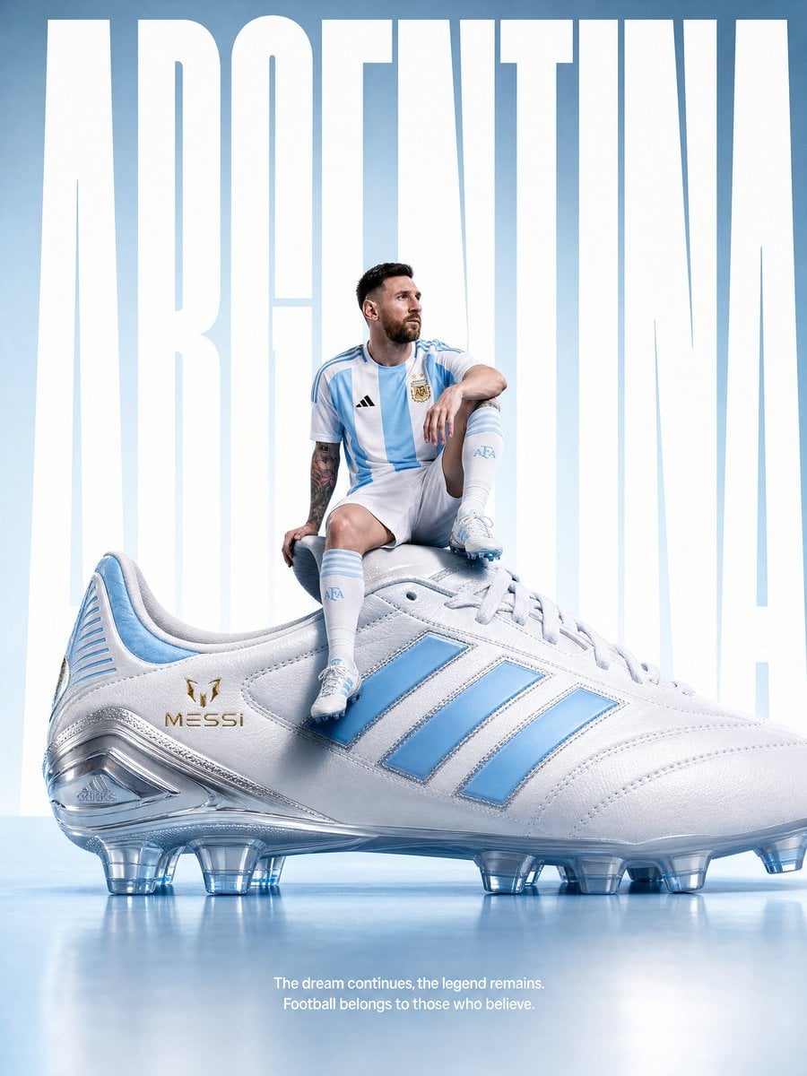 Create an ultra-premium Argentina commercial poster in exact luxury campaign sty