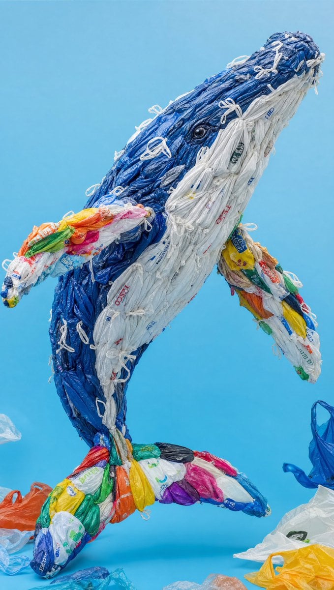 A highly detailed realistic photograph of a creative sculpture of a [Sea Animal]
