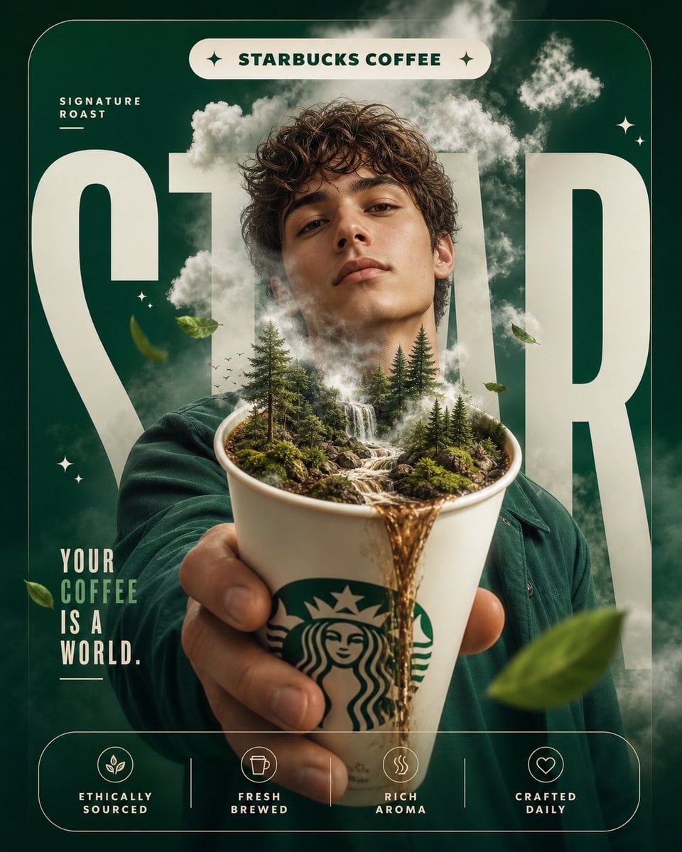 FORMAT:
4:5 vertical premium poster, 8K, bold commercial layout × surreal reali…