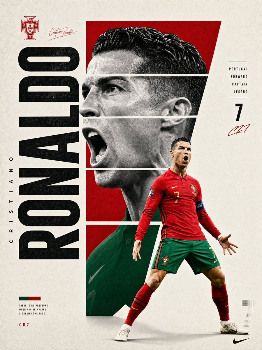 A professional sports graphic design poster of [Player Name], designed in a cle…
