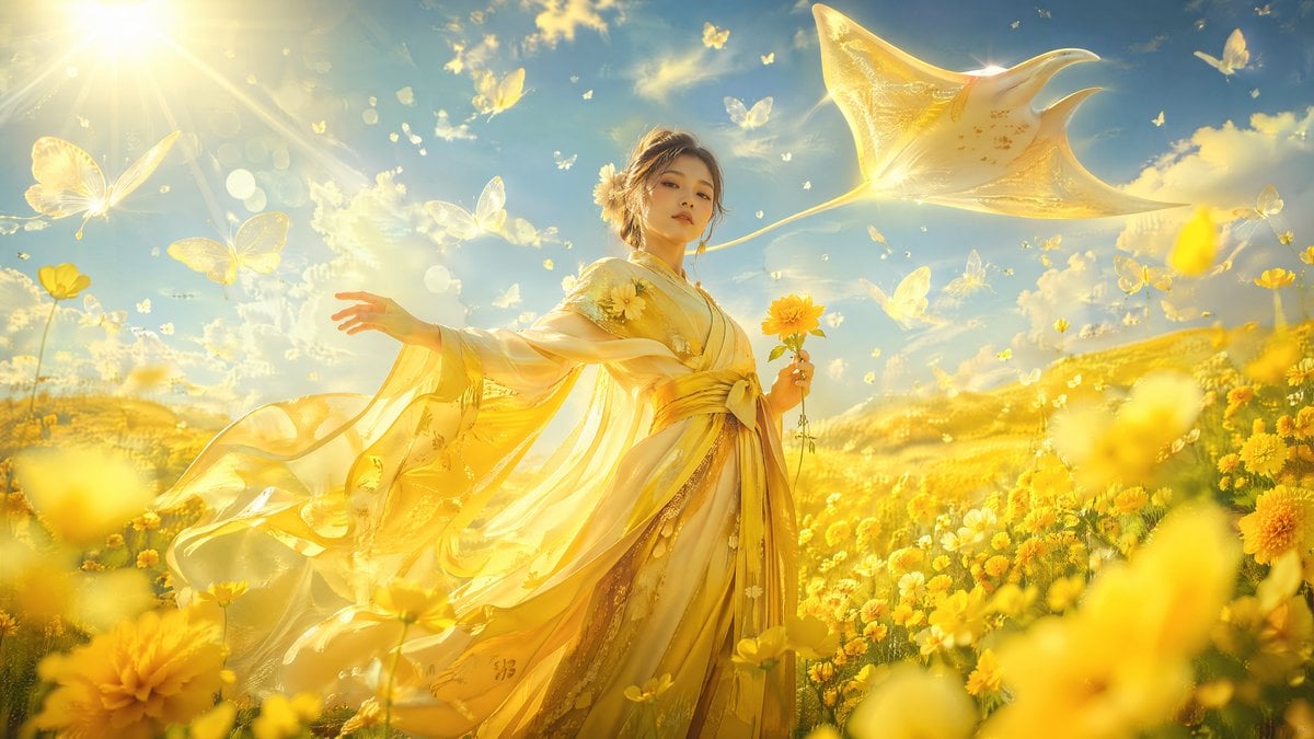 A professional photograph captured from an extreme low-angle shot, reimagined in
