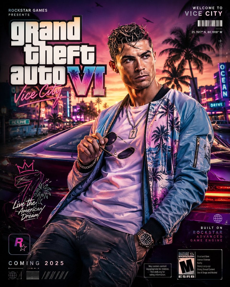 Create a highly detailed 8K portrait poster inspired by the iconic visual style…