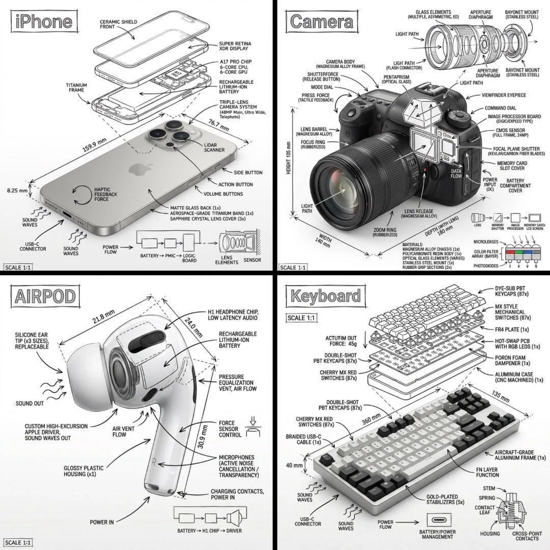 Create an infographic image of [OBJECT], combining a realistic photograph or ph…