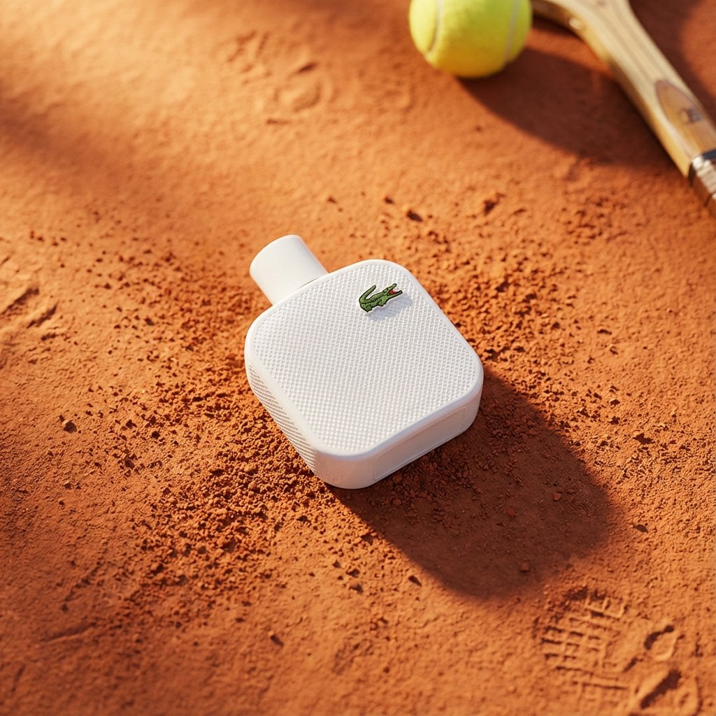 A high-end editorial photo of a [PRODUCT] placed flat on a [TEXTURED SURFACE], c